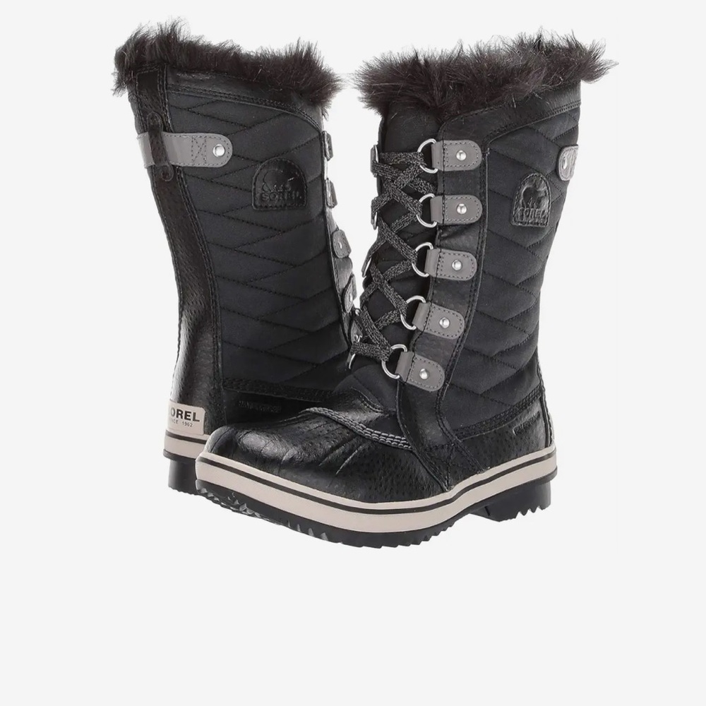 Sorel Youth Tofino II Boot -waterproof unisex  size 1 new  Black/Quarry